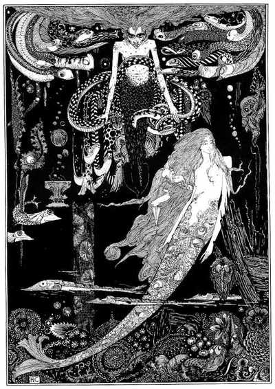 Illustration from "The Little Mermaid" by Harry Clarke